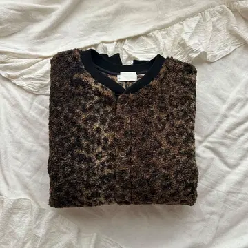 레오파드 가디건 자켓