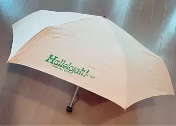 고 히로미 접이식 우산 우산 로고 베이지 HIROMI GO
