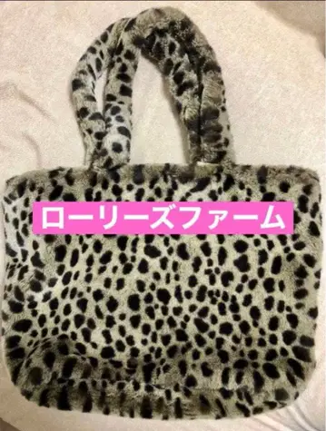 LOWRYS FARM 레오파드 무늬 퍼 토트백