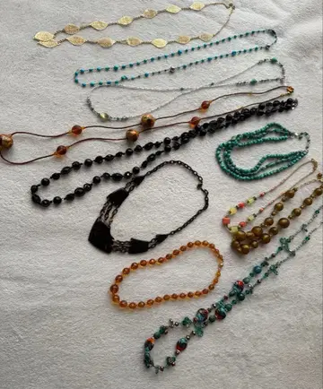 목걸이 세트 다양한 디자인과 색상 11점