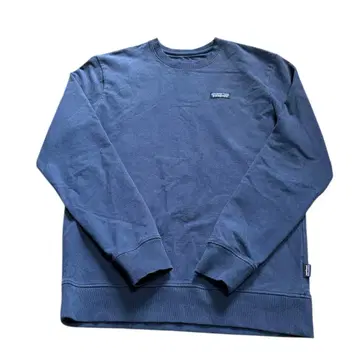patagonia P-6 라벨 업라이저 크루 스웨트 셔츠 블루