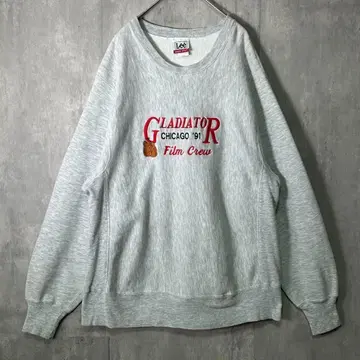 USA제 Lee Cross Grain 글래디에이터 자수 맨투맨