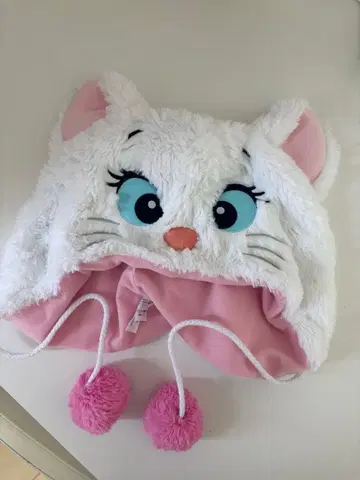 마리 팬캡 디즈니 아리스토캣 (핑크 폼폼 포함)