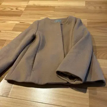 UNITED ARROWS 노카라 자켓 베이지