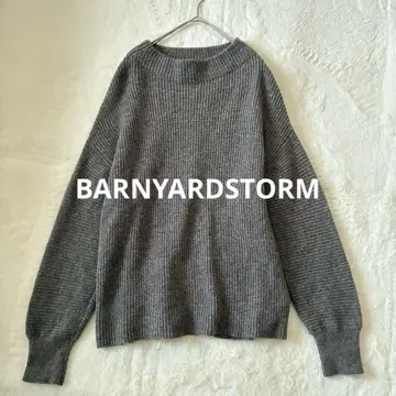 [새상품급] BARNYARDSTORM 긴팔 니트 스웨터 그레이