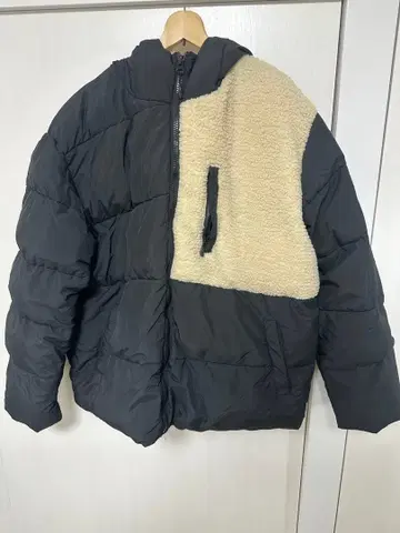 boohooMAN 패딩 자켓 보아 절개 2XL