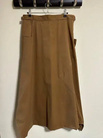 Y's 와이즈 사루엘 팬츠 변형 비대칭 브라운