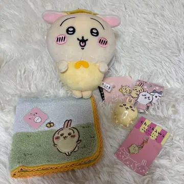 치이카와 (토끼) 봉제 인형 타월 스트랩 세트