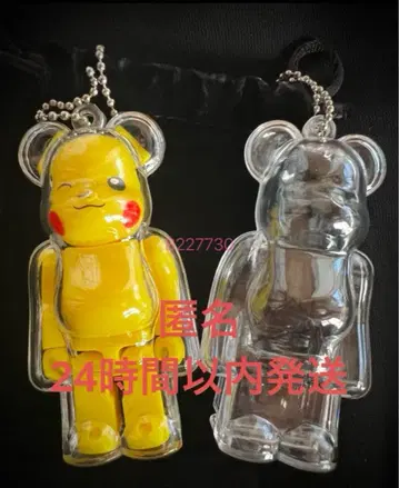 새상품 BE@RBRICK 베어브릭 100% 스트랩 클리어 케이스 2점