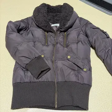 여성용 다운 자켓 짙은 갈색 M