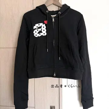 aeae 블랙 블랙 크롭 후드티