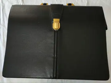 블랙 가죽 비즈니스 백