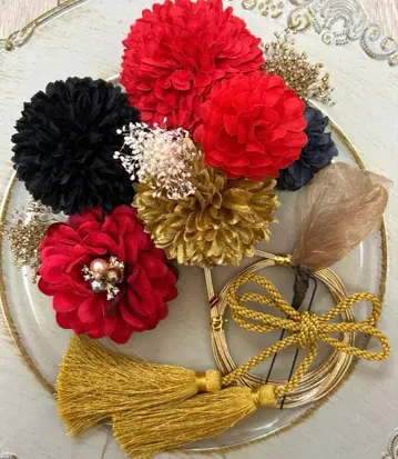 개성파 성인식 졸업식 시치고산 사전 촬영 머리 장식