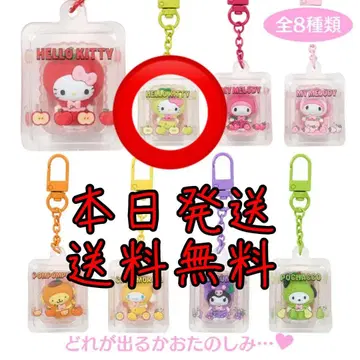 산리오 후르츠 디자인 시리즈 시크릿 키링 키티