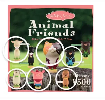 오가와 코헤이 Animal Friends 미니어처 컬렉션 전 6종 2