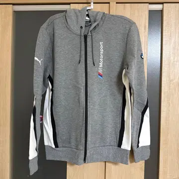 PUMA Motorsport 풀 집업 후드티 BMW 로고 포함