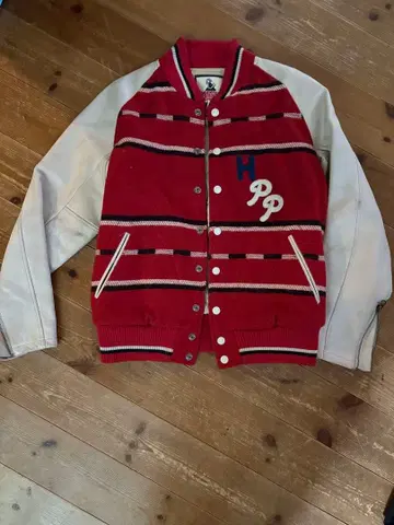 HYSTERIC GLAMOUR 바시티 자켓 빨간색