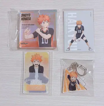 하이큐 히나타 브로키 키링 카드 4세트