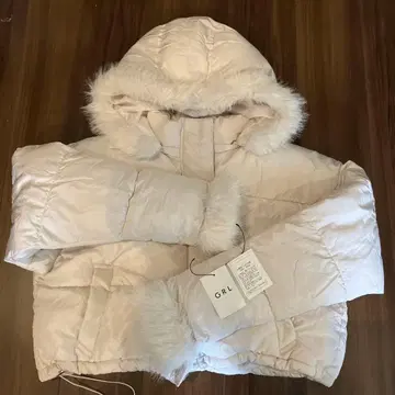 화이트 다운 자켓 F 사이즈