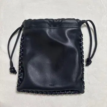 VASIC 블랙 가죽 숄더백