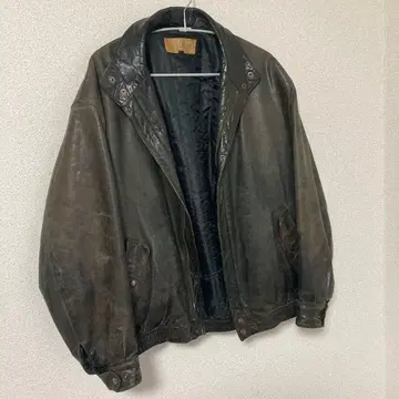 hartle 다크 브라운 가죽 자켓