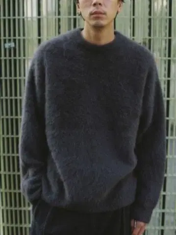 23AW LIDNM FOX CASHMERE KNIT DEEP MOCHA