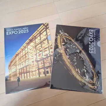 오사카 간사이 만박 대지붕 링 클리어 파일 2장 세트