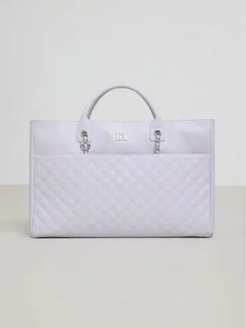 Darich 퀼팅 토트백 퍼플