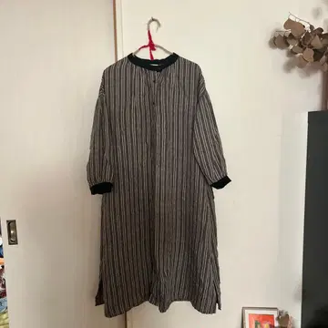 blue willow 스트라이프 긴팔 원피스