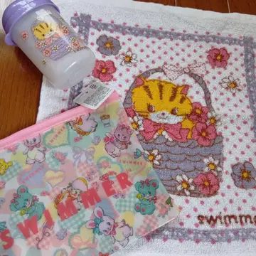 SWIMMER 파우치, 물수건 케이스와 물수건