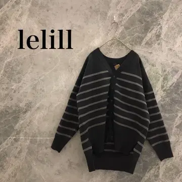 [ 컨디션 최상 ] lelill 레릴 가디건 네이비 네이비 그레이 여성용