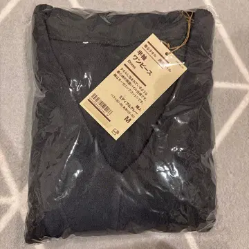 미사용 착용 타월 반팔 원피스 무인양품