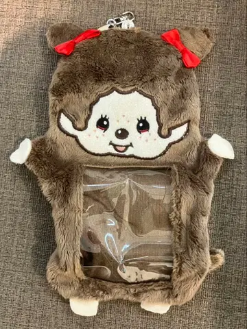 몽치치 봉제인형 사진 홀더 C-Pla 한정판 트레이딩 카드 케이스