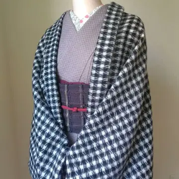 [울 깅엄 롱] 블랙 모몽가 가디건