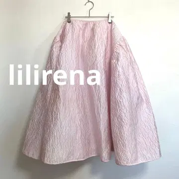 lilirena 자카드 볼륨 스커트 핑크 걸리시
