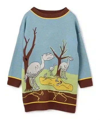 49AV junko shimada 다이너소어 자카드 니트 풀오버