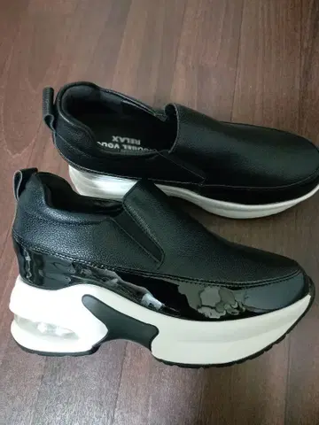 누벨 바그 통굽 슈즈 에어 블랙 24.5cm