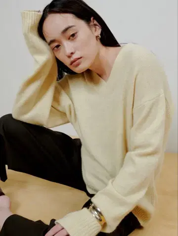 MIESROHE/소프트 샤기 오버 사이즈 NT