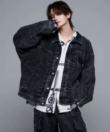 ADRER 빈티지 오버 데님 자켓 M