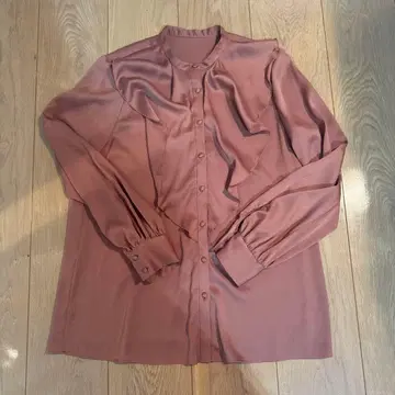 ANAYI 아나이 긴팔 부아문젠 프릴 블라우스 새틴 M