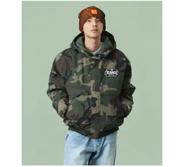 레어! XLARGE 카모플라쥬 후드 부착 자켓 XL 사이즈