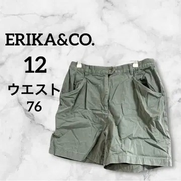 ERIKA&CO. [ 12 ] 무지 심플 캐주얼 숏팬츠 카키