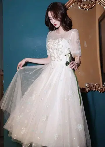 [Ominefans] 종아리 기장 파티 드레스