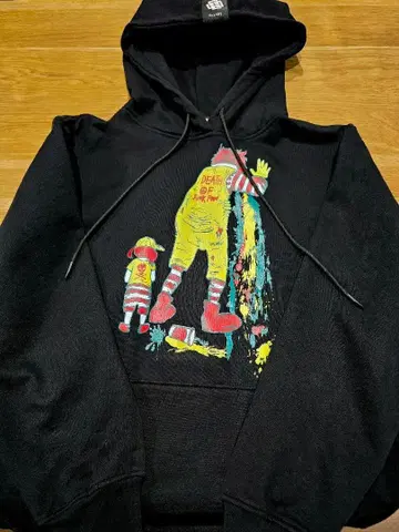 맥도날드 패러디 후드티 블랙 남성용 M 속기모