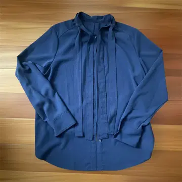 TOMORROWLAND 폴리에스테르 암젠 보타이 블라우스