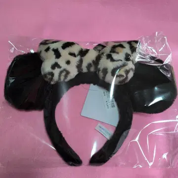 도쿄 디즈니 리조트 미니 머리띠 레오파드 무늬 레오파드