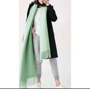 ASAUCE MELER 민트 그린 머플러 시착만 한 상품