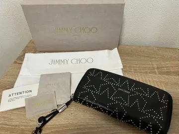 지미추 스터드 블랙 장지갑 박스 포함