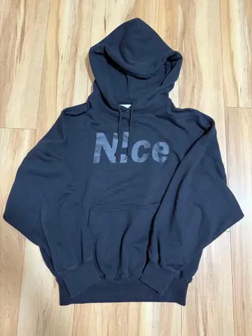 n!ce foodie niceshop 후드티 블랙 S
