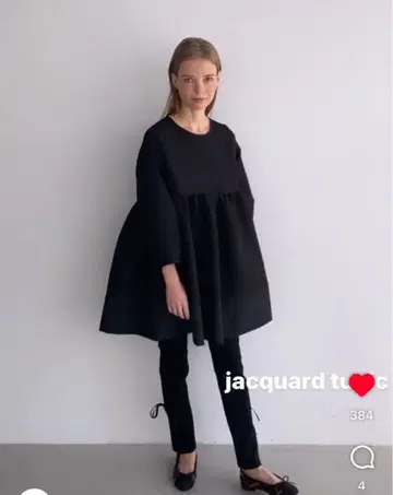 [ 미사용 새상품 ] cen. 자카드 튜닉 네이비